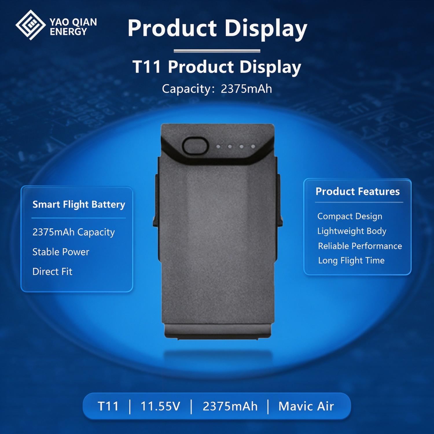 11.55V 2375mAh(T11) Drone Battery for Mavic Air - 1