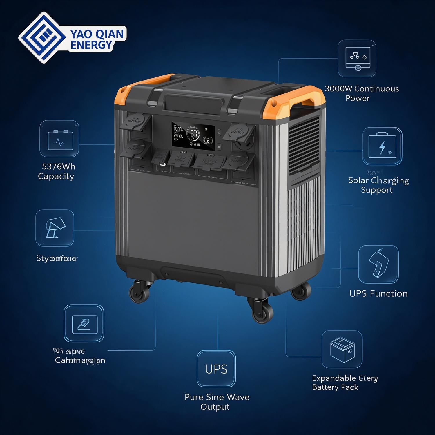 5376Wh 1680000mAh Portable Power Station(YQ-T50) - 1