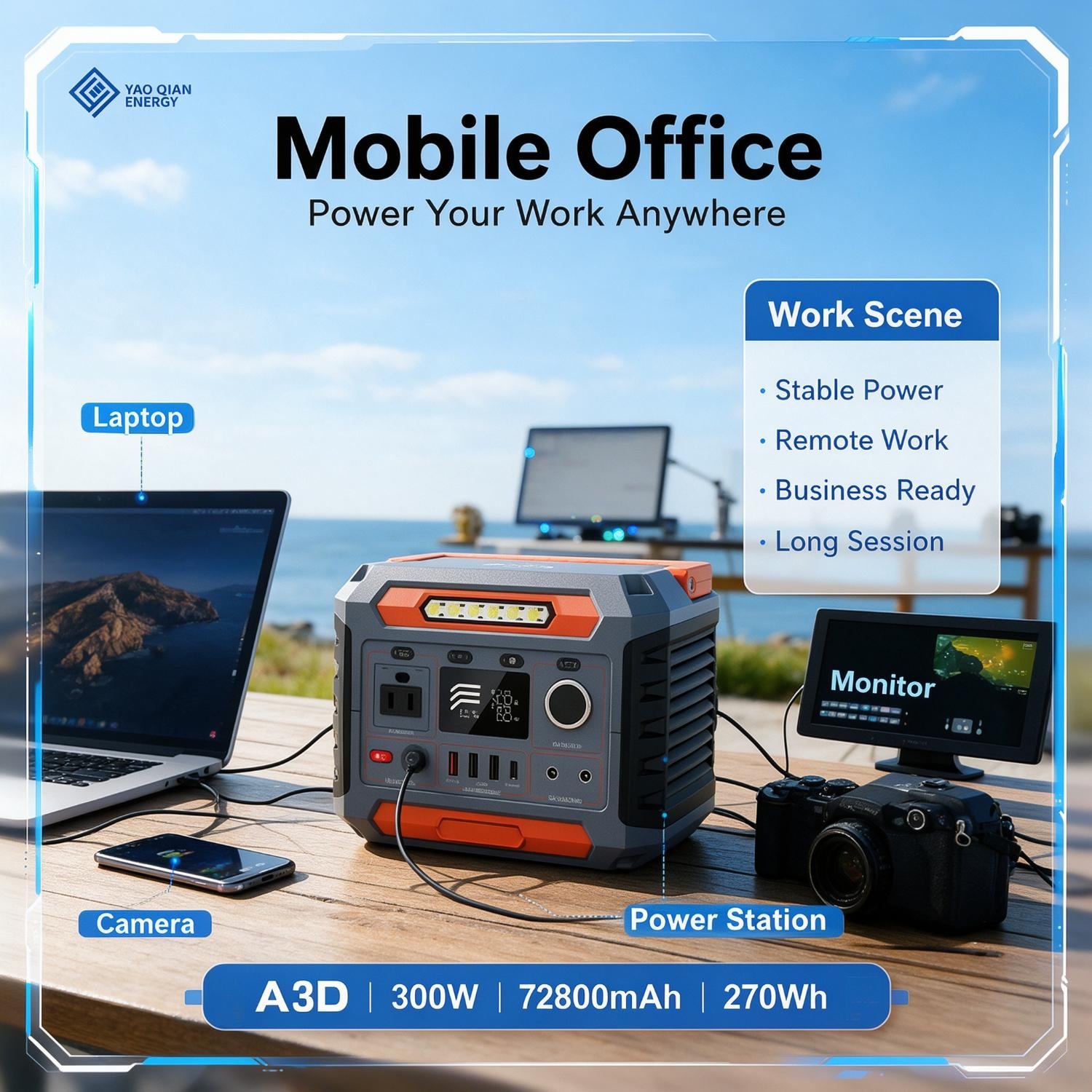 300W 72800mAh Portable Power Station(YQ-A3D) - 2