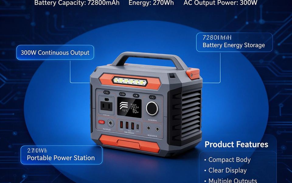 300W 72800mAh Portable Power Station(YQ-A3D)