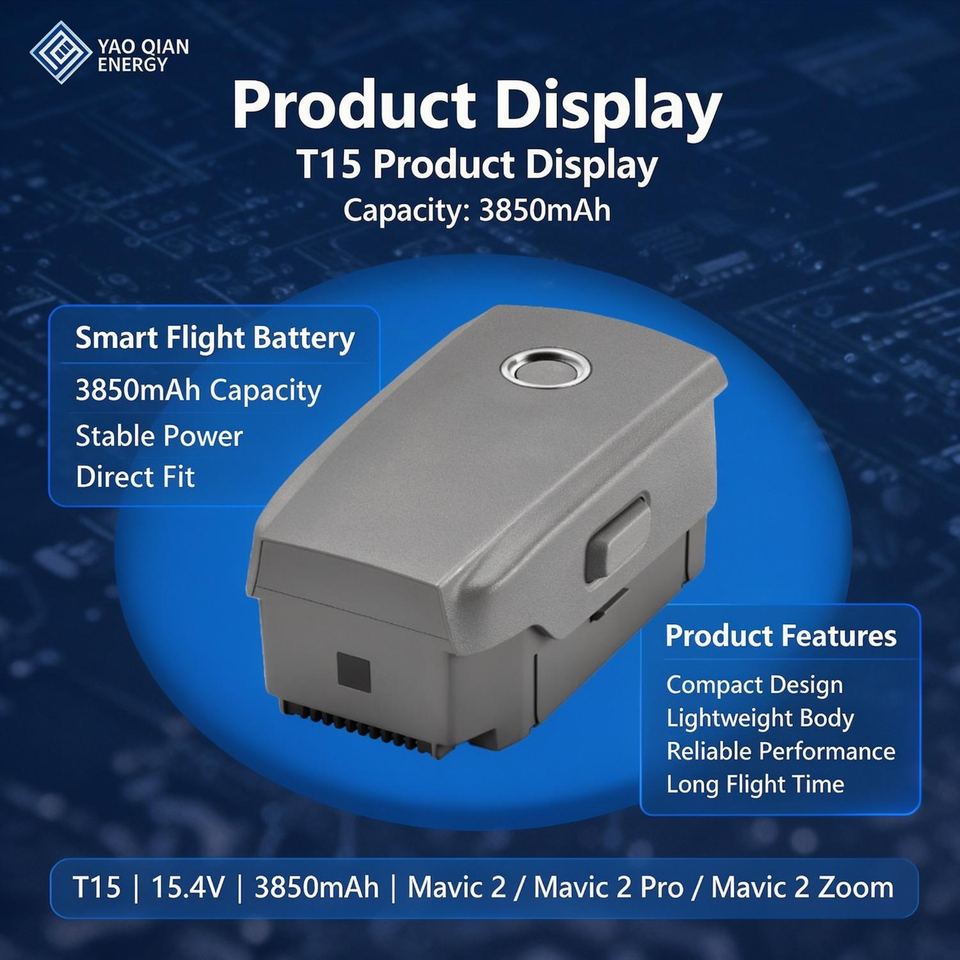 15.4V 3850mAh(T15) Drone Battery for Mavic 2 Mavic 2 Pro Mavic 2 Zoom