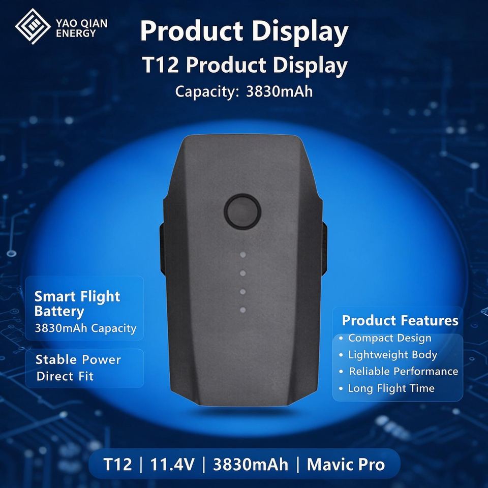 11.4V 3830mAh(T12) Drone Battery for Mavic Pro