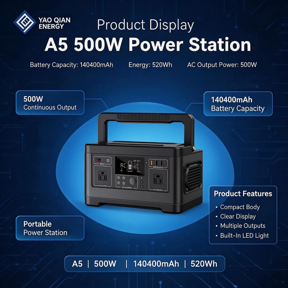 500W 140400mAh Portable Power Station(YQ-A5)