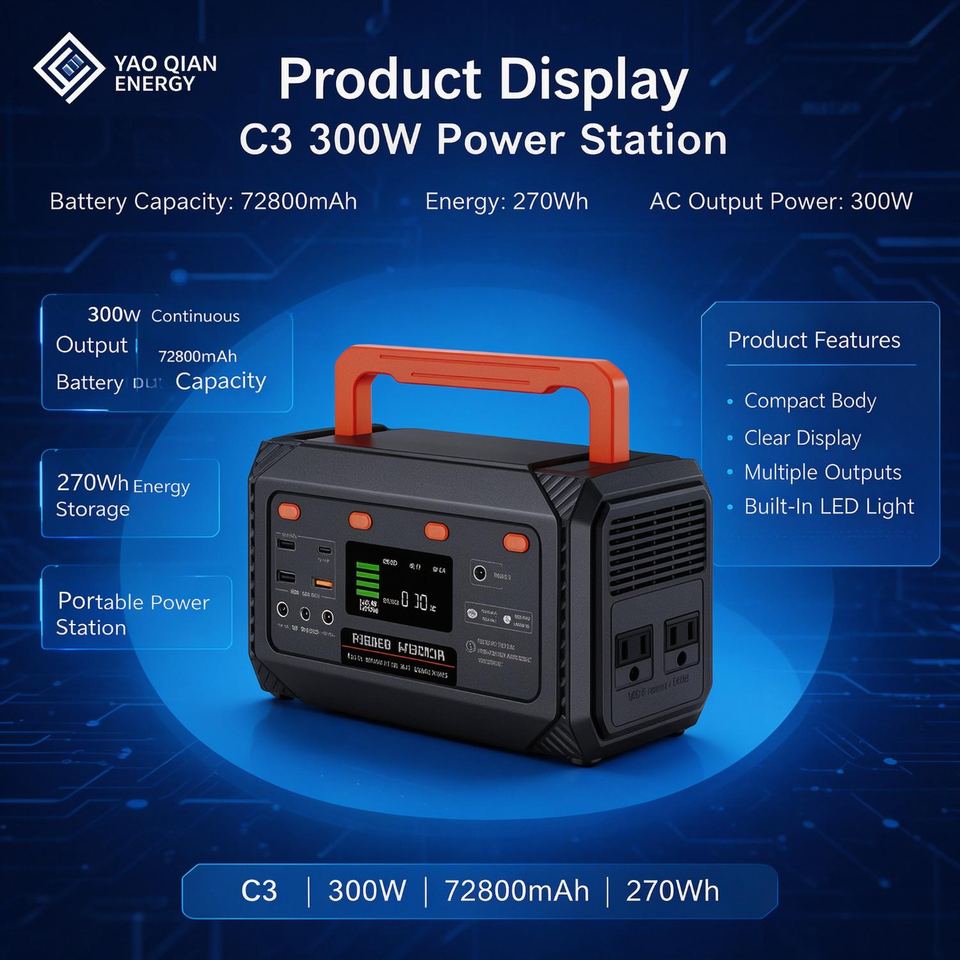 300W 72800mAh Portable Power Station(YQ-C3)