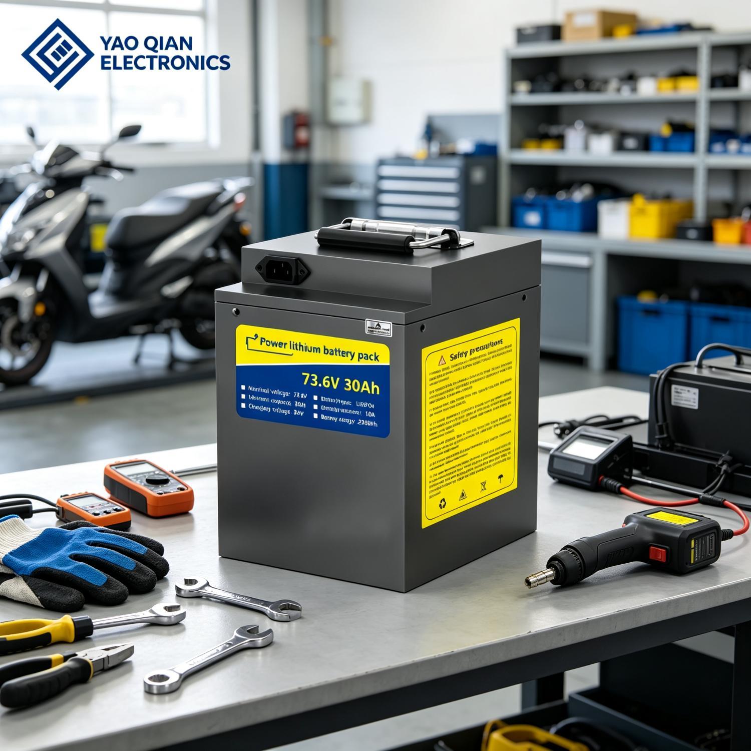 73.6V 30Ah Two-Wheel Electric Vehicle Battery - 4