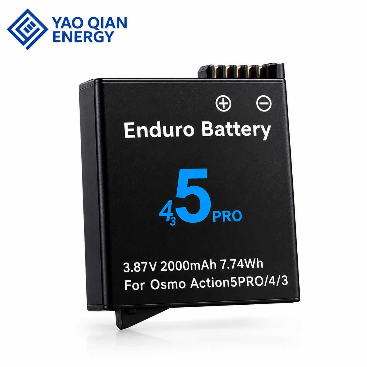 3.87V 2000mAh(7.74Wh) Camera Battery for Osmo Action 5 Pro / 4 / 3